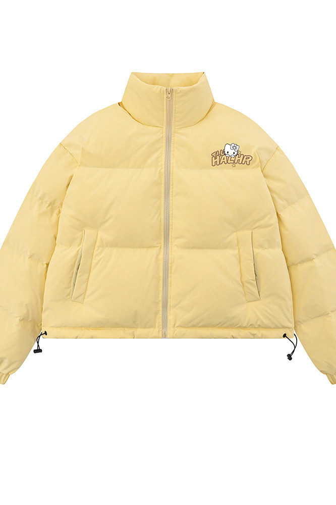 白底新款冬季时尚百搭宽松字母印花棉服外套MY65002P85控118,男装棉衣,电商A268-1