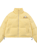 白底新款冬季时尚百搭宽松字母印花棉服外套MY65002P85控118，男装棉衣，电商A268-1