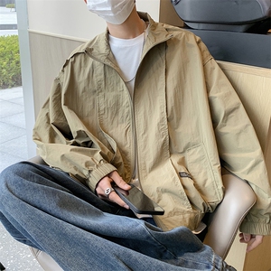 Wt053-P40夏季宽松型双拉链立领防晒服图片