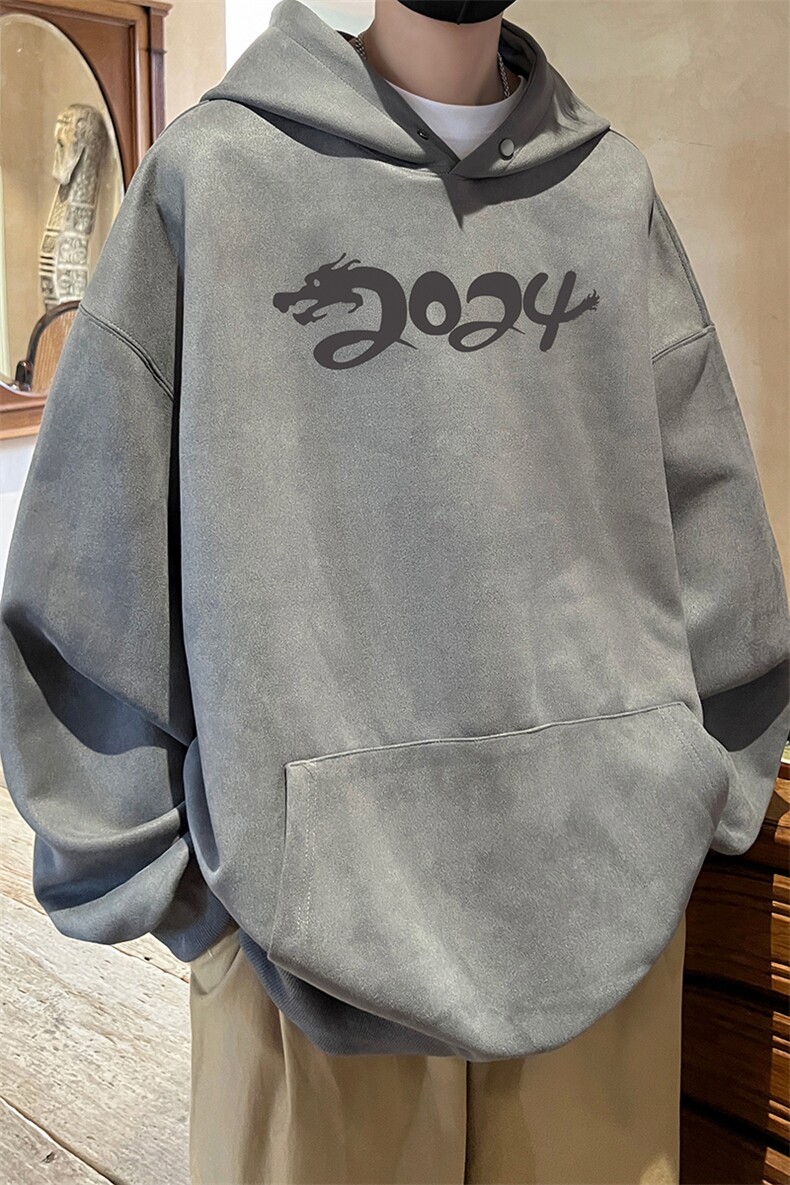 量大优可提供视频麂皮绒卫衣连帽HD019-1-LPWY4214-P40,男装卫衣,电商019-1