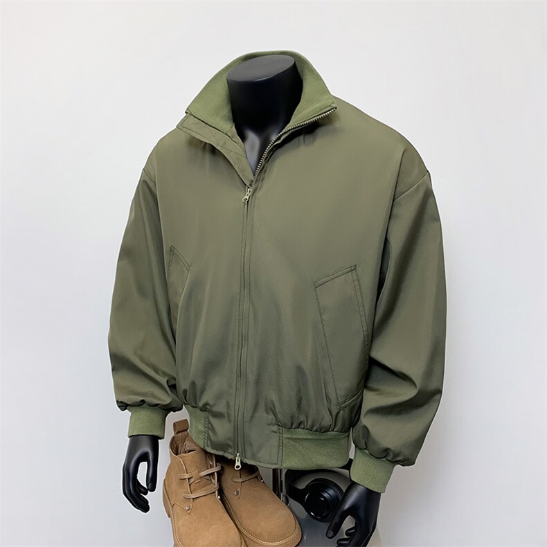 假模-廓形复古飞行夹克男痞帅炸街外套9016-P48，男装夹克，电商B380（原B361）