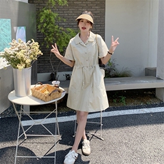 新款现货主推工装连衣裙8863-P115-K168，女装连衣裙，2C129