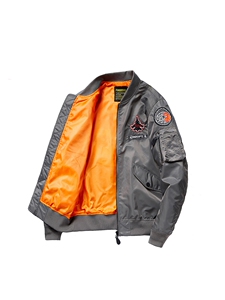 主推款：外套男飞行员夹克教练春秋冬加棉大码工装机车服棒球服夹图片