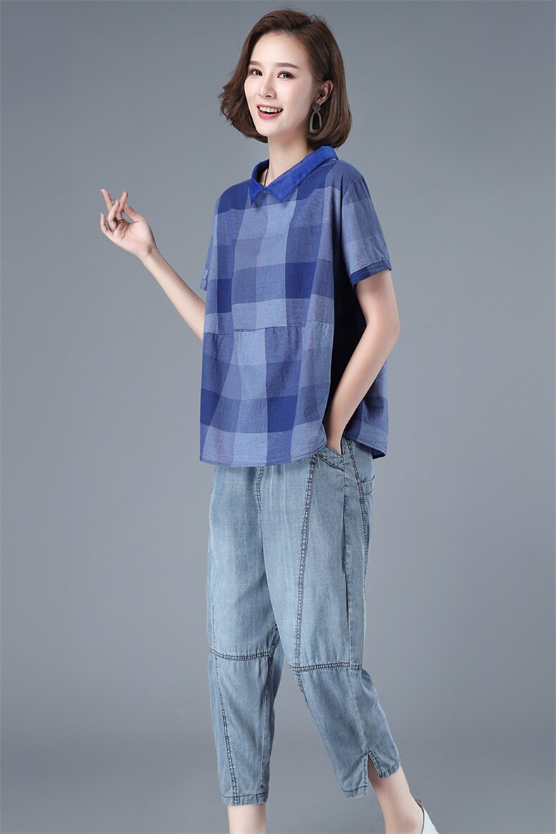 简约时尚潮流套装/套裙短袖2021年夏季宽松休闲优雅,女装套装/套裙,叶笙衣