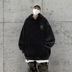 美式潮牌重磅水洗做旧连帽卫衣力推大码男XZ517A-2-Y7760-P68，男装卫衣，星座517A-2