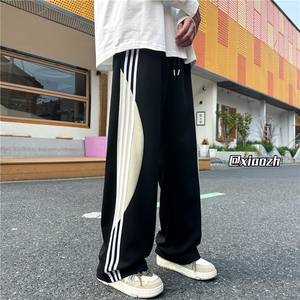 XZ616 秋季新款重磅华棉撞色织带拼接休闲长裤 TY1075 特P35控68图片