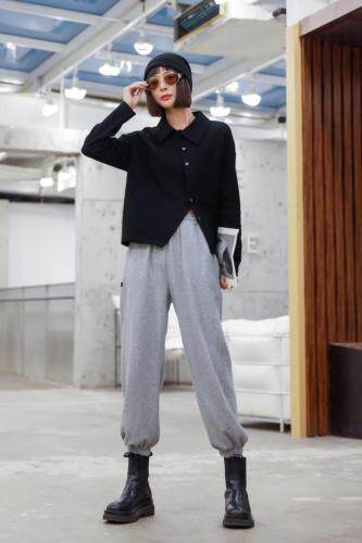 新款斜纽扣百搭打底，其它，C&B