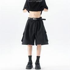 8XL-M工装西装短裤男夏季宽松大码日系痞帅高级五分裤DK26002P48，男装休闲裤，电商B312