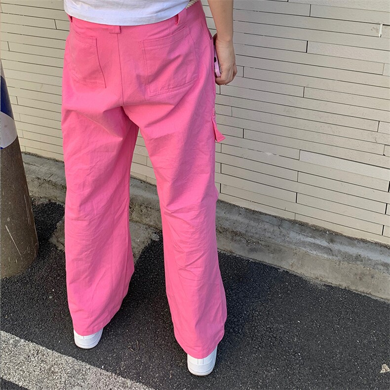 拉绳学生美式高街复古夏季新款宽松阔腿休闲裤EB02P43,男装休闲裤,星座1116-2