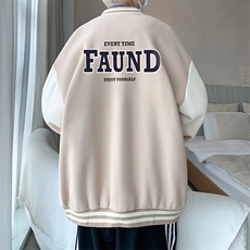 摇粒绒棒球服男大码开衫卫衣男夹克BF86295-P65，男装夹克，电商A040