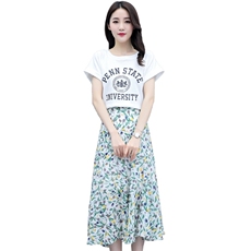 时尚潮流舒适套装/套裙2021年夏季个性短袖气质优雅，女装套装/套裙，婷思杰（原婷想服饰）
