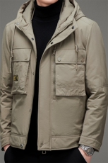 羽绒服短款中年男士冬季新款连帽商务休闲男装外套MSNA20667-P260，男装羽绒服，电商B212（原钱塘6029）