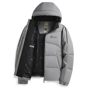 羽绒服男冬季2024新款冬装加厚潮牌工装棉服短款连帽可拆卸外套图片