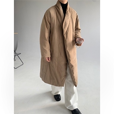 MH03-P145韩系慵懒风长款绒面棉服加厚保暖棉衣外套男，男装棉衣，星座1501-3