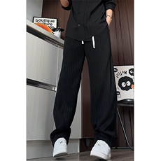 K2622/P38春装新鱼骨纹休闲裤男运动卫裤弯刀裤大码宽松舒适裤子，男装休闲裤，电商A141