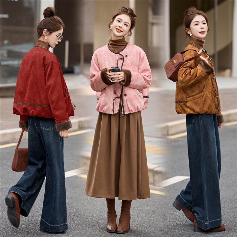 现货新中式羽绒服2025年冬季新款女装图片