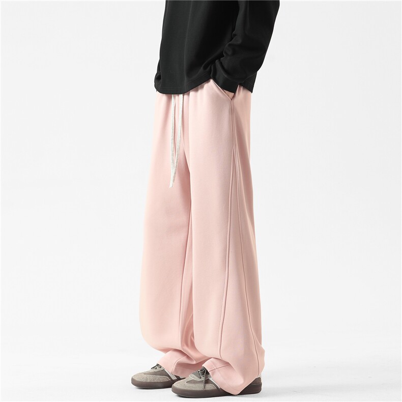 秋季新品抖音得物高品质直筒宽松弯刀卫裤休闲裤XZ610B-1TN04-p48，男装休闲裤，星座610B-1