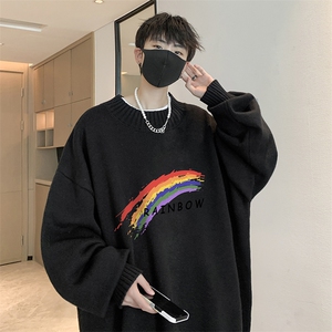 半高领毛衣男士大码针织衫男毛线衣男 M18064-P45 加绒款-P65图片
