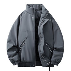 自家图有视频加棉加厚潮牌防风防寒保暖立领外套棉服M2571p85，男装棉衣，电商D315