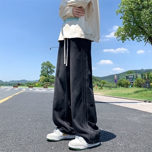 春季新款条纹牛仔裤美式水洗长裤G153-TP40图片