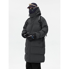 冬季新款长棉服韩版潮流过膝加厚保暖纯色面包服D2550-TP95不，男装棉衣，电商A102