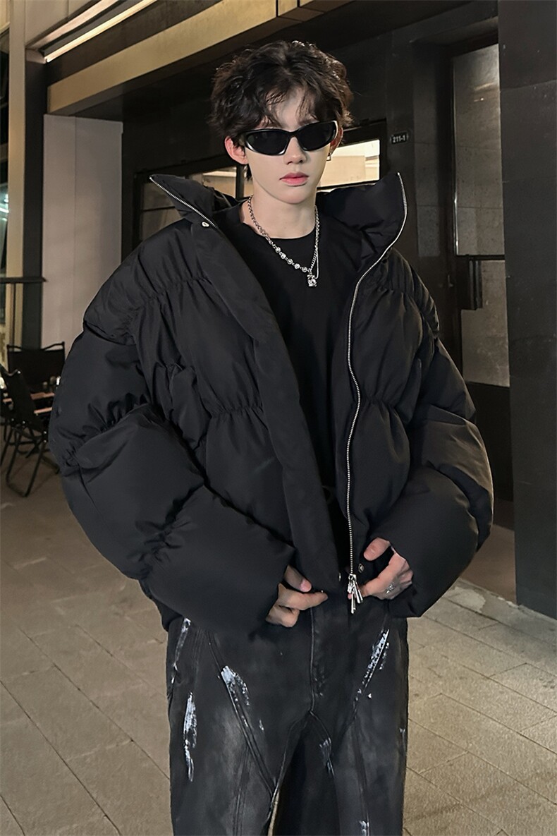 美式复古短款棉服男冬季加厚面包服棉衣外套811A-WH012-P118控168,男装棉衣,星座811A