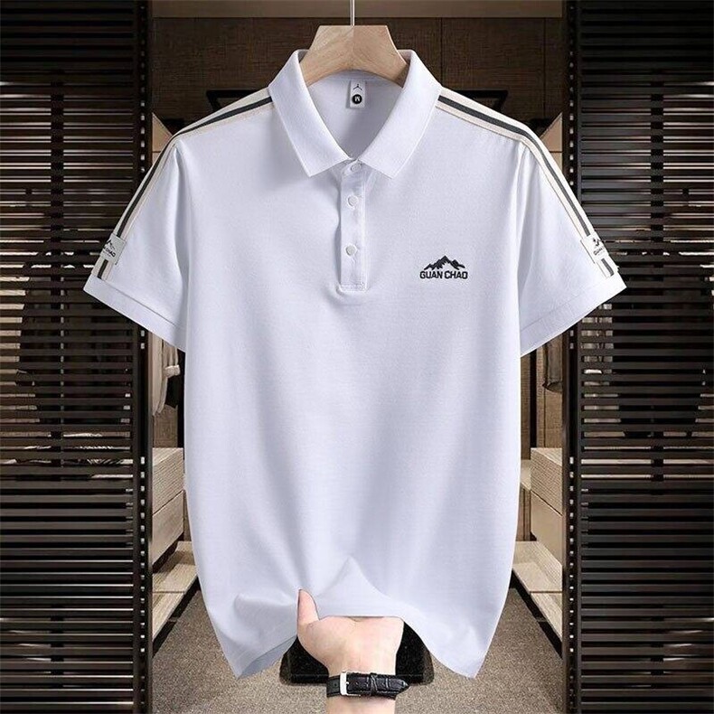 25083-P40夏季时尚休闲T恤男POLO衫欧货潮牌商务休闲短袖T恤图片