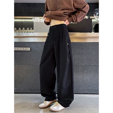 休闲西裤秋冬宽松垂感休闲裤男秋冬潮流休闲宽松设计感裤子特P45，男装西裤，电商B319