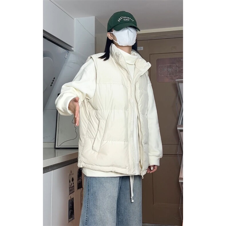 冬季羽绒马甲光板纯色休闲加厚保暖男女同款B7604-P100【特价】,男装棉衣,电商A007