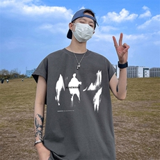 量大优供视频得物直播品质230克夏季纯棉背心无袖T恤WB206，男装背心/马甲，电商A486