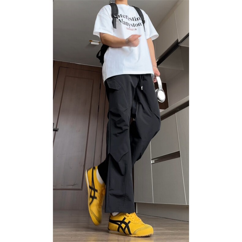 特批30高级感夏季工装男裤潮宽松休闲裤锦纶，男装工装外套，电商基地A086