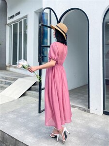 高端气质显瘦波西米亚风连衣裙图片