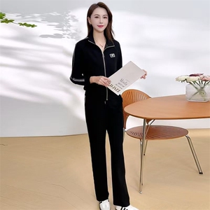 高档运动服套装女春秋妈妈2025新时尚洋气显瘦休闲卫衣两件套图片