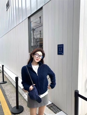 2025年秋季时尚百搭通勤简约休闲绞花立领拉链开衫，女装针织衫/毛衣，米咔羊绒