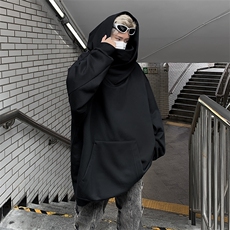 美式重磅高领卫衣男连帽冬季加绒宽松痞帅情侣外套ins潮RG110-P50，男装卫衣，星座1008
