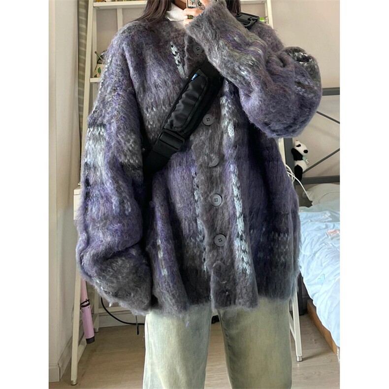 美式复古氛围感毛衣针织衫男女潮宽松开衫外套上衣秋冬MY3276,男装针织衫/毛衣,星座1116A（原606A-3）