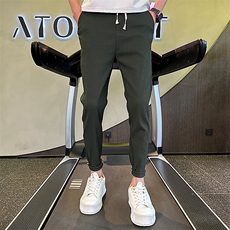 社会小伙秋季新款休闲裤男士修身小脚长裤男生裤子潮901K314p48，男装休闲裤，星座901