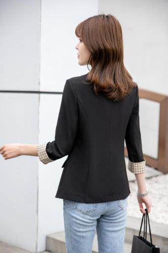 气质修身西装小外套，女装西装，水锦红