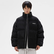 冬季情侣美式胶标纹理感棉服宽松棉衣裂纹设计棉服外套TTW86P76，男装棉衣，星座1013-5