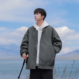 815A-MJ78602-58特 秋冬拼接棒球服外套夹克潮牌上衣服男模图片