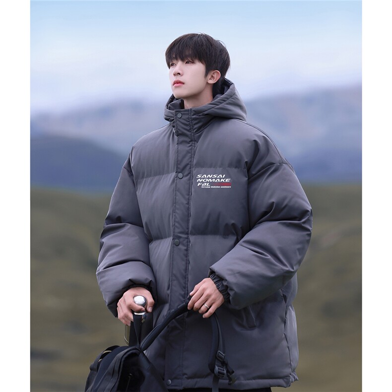 2025冬字母印花简约保暖男棉服外套M2103/P108控139-聚酯纤维,男装棉衣,电商A148