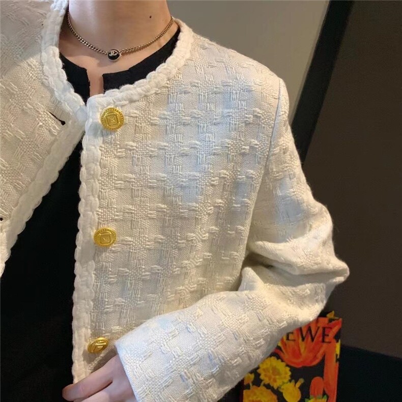 【秋季新品】金扣设计小香外套，其它，TWO LAPS