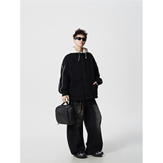8XL-M秋季假两件加厚卫衣男棒球服夹克风衣外套WY36P78，男装风衣，电商D206-1
