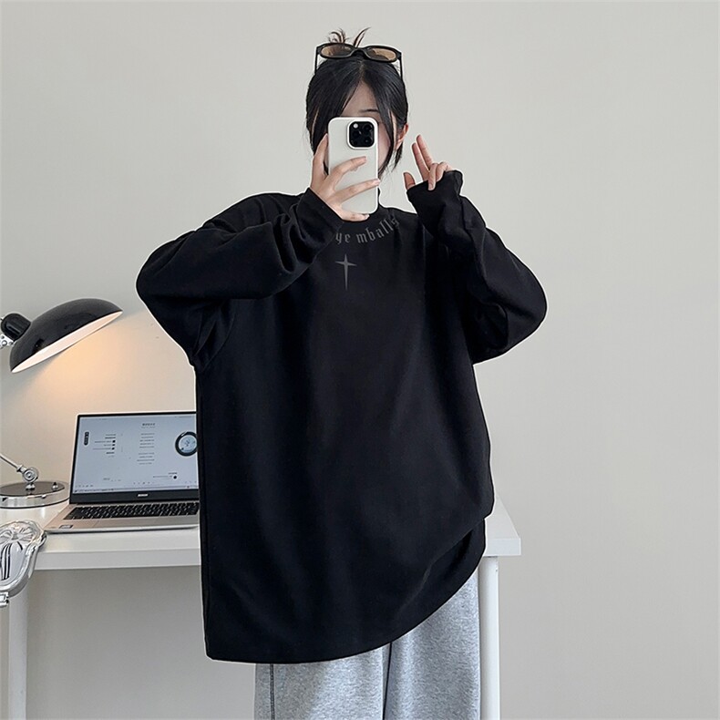 德绒打底衫DT5310-TP25控价38休闲打底印花卫衣男百搭T恤女,男装卫衣,电商A102-1