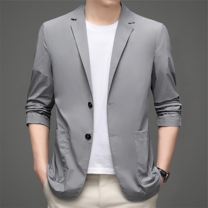 D2118夏季男士户外防晒衣皮肤衣长袖休闲西服外套超薄防晒服P138，男装西服，电商B360
