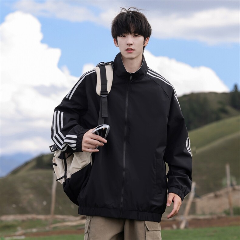 G0126-P65秋季新款日系cityboy拉条立领宽松防水夹克,男装夹克,星座109