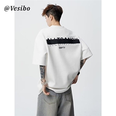 wassuphappy重磅短袖t恤男夏季2025新款潮牌圆领上衣服休闲半袖，男装T恤，星座1001-1