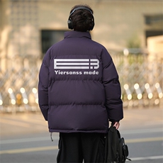 港风直播抖音高品质宽松男外套棉衣羽绒棉面包服M1045P90，男装棉衣，电商C408(原B339-1)