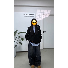 视频截图慎用!图片只做展示大货已到美式大V领连帽卫衣WY78069P68，男装卫衣，星座226-2