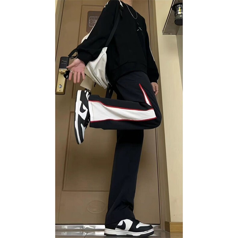 夏季美式insi高街hiphop拼接宽松运动长裤货号K2315P4568,女装休闲裤,电商A063